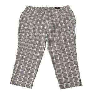 Ava & Viv Plaid High Rise Ankle Pants